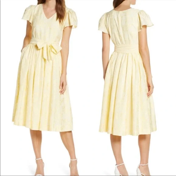 Rachel Parcell Yellow Puff Sleeve Dress - Picture 2 of 7